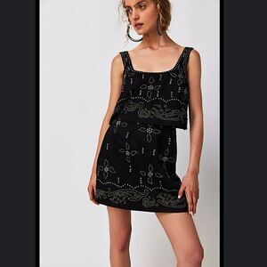 Free People Seven Wishes Mini Dress Size XS